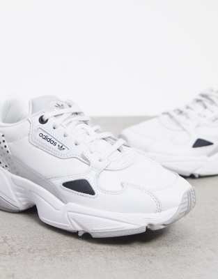 adidas falcon white asos