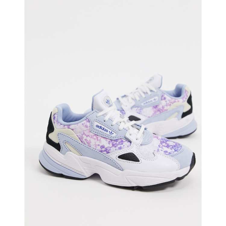 adidas Originals Falcon sneakers in blue and pink