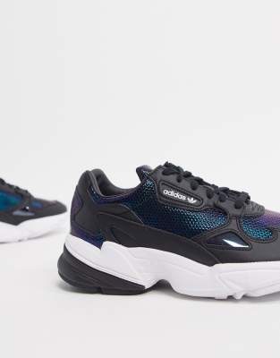 adidas originals falcon trainers in metallic