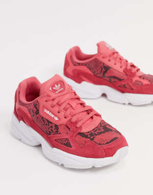 adidas Originals falcon sneakers in red 