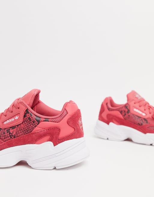 adidas Originals falcon sneakers in red