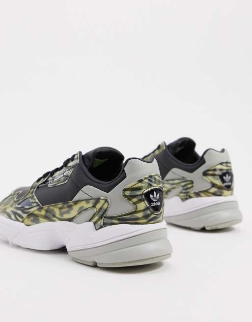 Adidas originals falcon animal print clearance trainers