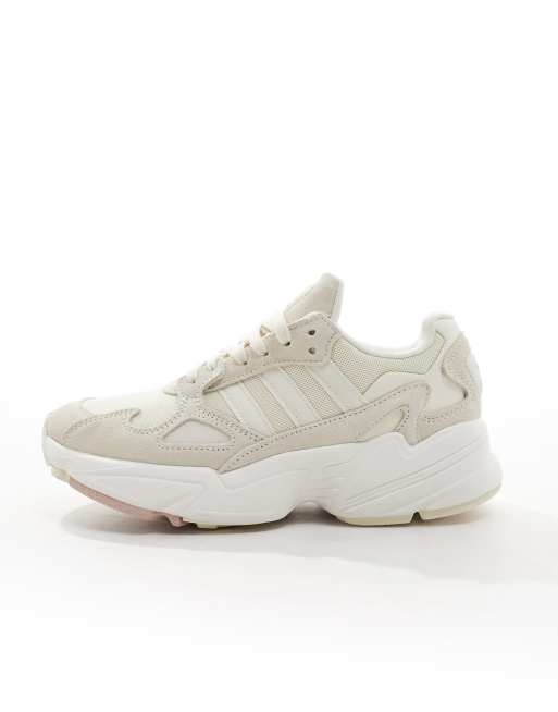 Adidas falcon hot sale trainers beige