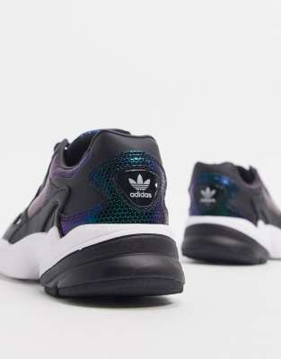 adidas originals falcon trainers in metallic