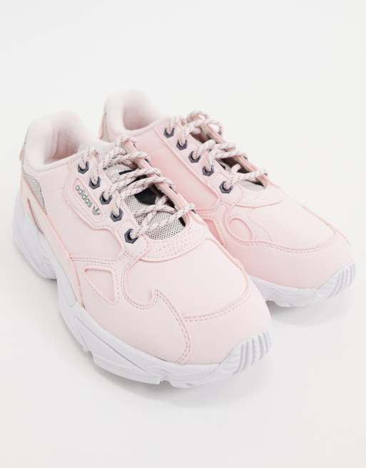 Adidas pink falcon store trainers