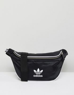 adidas fanny pack black and white real 