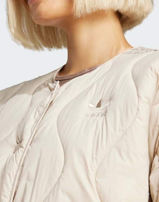 adidas Originals – Fashion – Beżowa pikowana kurtka | ASOS