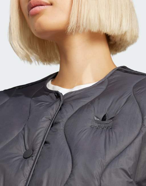 adidas Originals Fashion Leichte Steppjacke in Schwarz ASOS