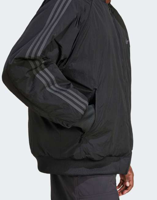 adidas Originals Fashion oversized bomber jacket in black | ASOS