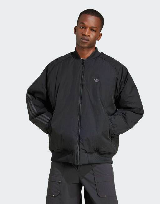 adidas Originals - Fashion - Sort og oversized bomber-jakke