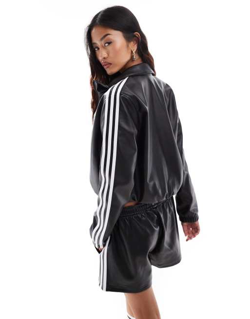 Leather adidas jacket best sale