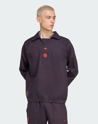 adidas Originals adidas Originals Fc bayern terrace icons drill top in aurora black