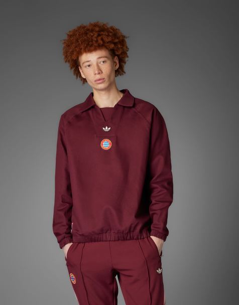 adidas Originals - FC Bayern - Terrace Icons - Haut de survêtement - Rouge ombre - view 1