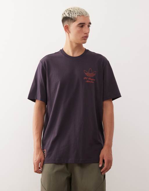 adidas Originals - FC Bayern Terrace Icons - Sort T-shirt med grafik, 3 af 5