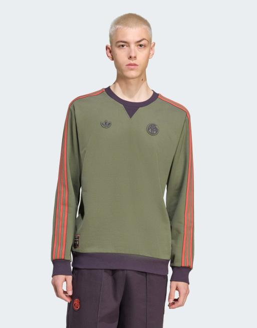 adidas Originals - FC Bayern - Terrace Icons - Sweatshirt in groen