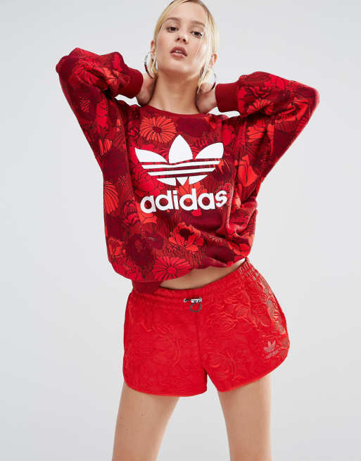 adidas felpa fiori adidas felpa fiori