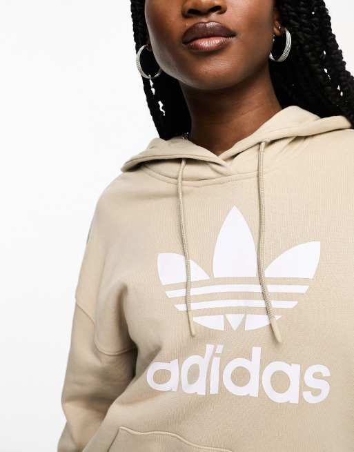 adidas Originals Felpa con cappuccio beige ASOS