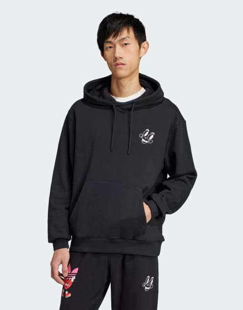 adidas Originals - Felpa con cappuccio nera - view 1