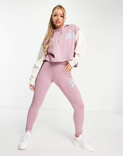 Felpa adidas rosa e nera top