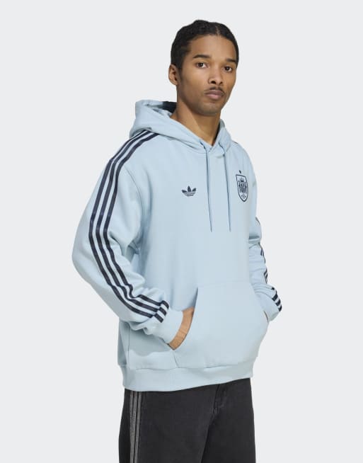 adidas Originals - Felpa della Spagna color grigio cenere con cappuccio