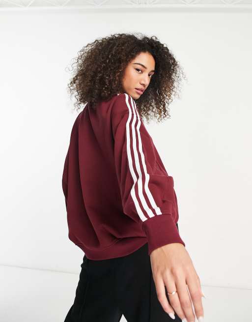 Felpa adidas store rosso bordeaux