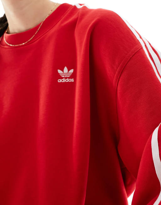 Adidas felpa outlet rossa