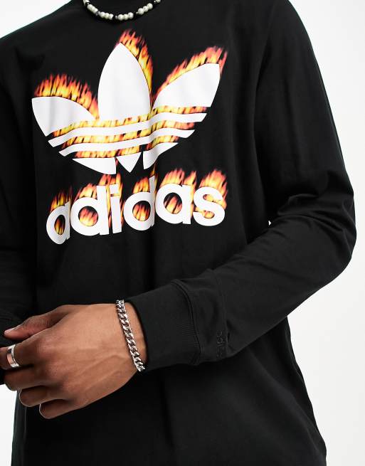 adidas trefoil long sleeve tee