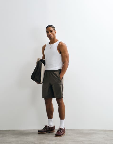 adidas Originals Firebird 3-Stripes shorts in charcoal - view 1