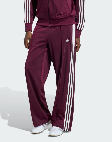 adidas Originals – Firebird adicolor – Locker geschnittene Trainingshose in Kastanienbraun - view 1