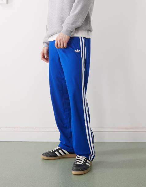 adidas Originals Firebird adicolor mesh track pants in blue - view 1