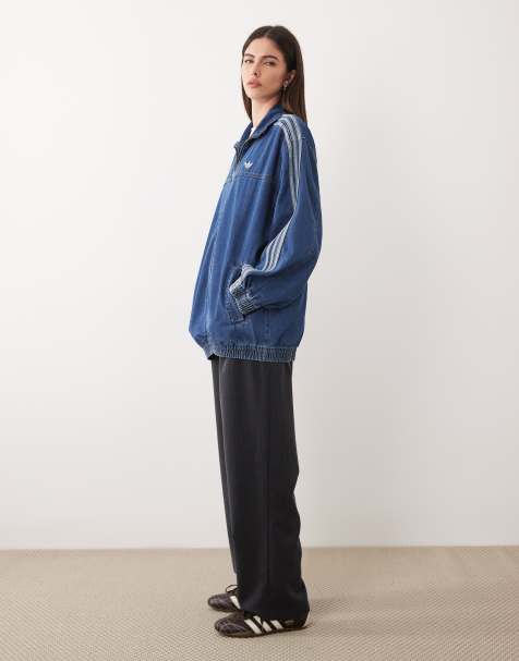 adidas Originals - Firebird - Adilenium - Denim trainingstop in blauwe denim - view 1