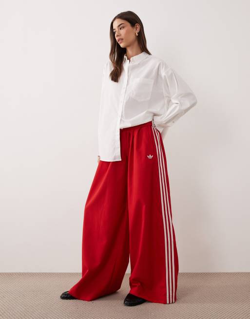 adidas Originals - Firebird Adilenium - Pantaloni sportivi color better scarlet e bianco