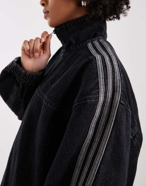 adidas Originals - Firebird Adilenium - Sort træningstop i denim, 4 af 4