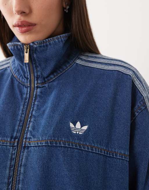 adidas Originals – Firebird Adilenium – Trainingsoberteil aus Denim in Blau, 3 von 4