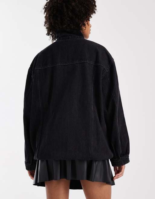 adidas Originals – Firebird adilenium – Trainingsoberteil aus Denim in True Black, 3 von 4
