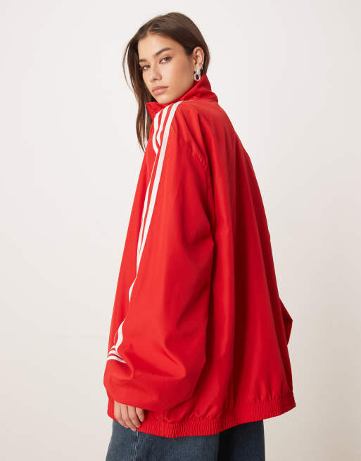 adidas Originals – Firebird Adilenium – Trainingsoberteil in Rot und Weiß, 3 von 4