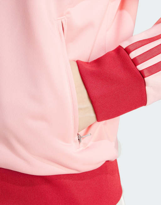 adidas Originals Firebird Badge track top in pink | ASOS