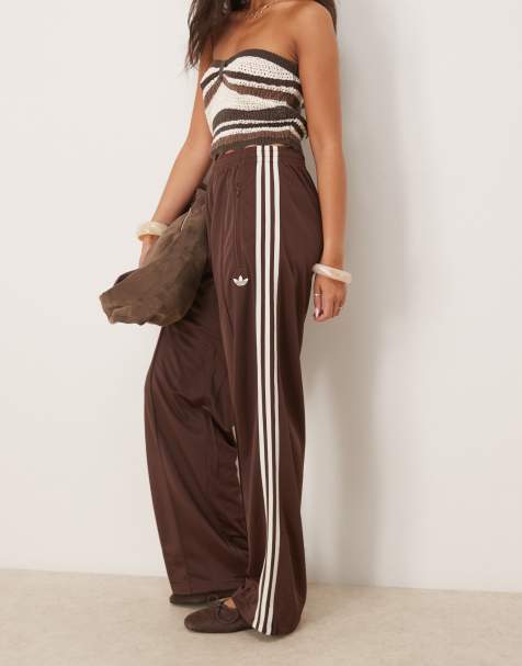 adidas Originals Firebird Loose track pants in brown