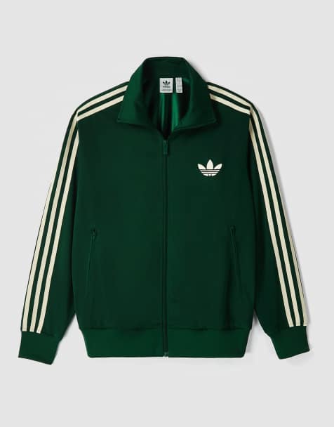 adidas Originals – Firebird – Ciemnozielony luźny top dresowy – tylko w ASOS - view 1