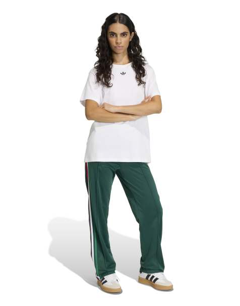 adidas Originals Firebird classic track pants in green and red