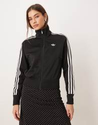 adidas Originals Firebird classic track top in black and white