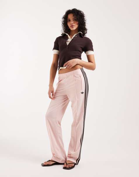 adidas Originals Firebird classic trackies in pink and brown - view 1