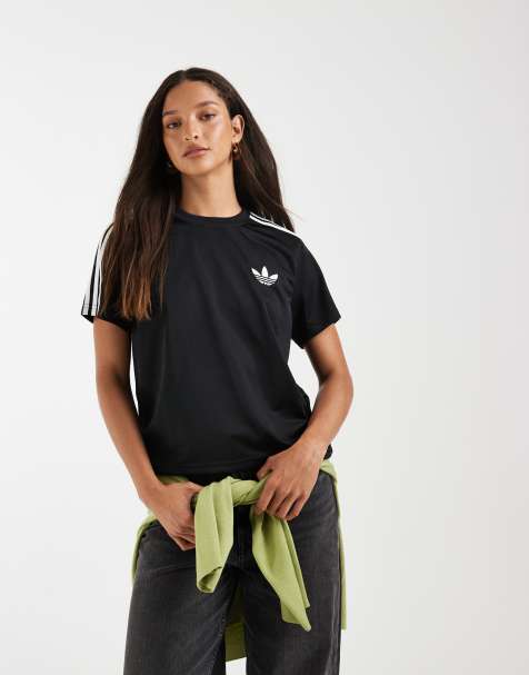 adidas Originals – Firebird – Czarno-biały T-shirt - view 1