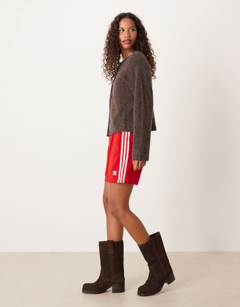 adidas Originals Firebird shorts in red
