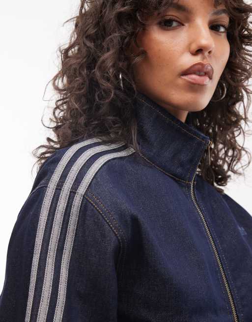 adidas Originals Firebird Denim-Tracktop in Indigo, 2 von 4