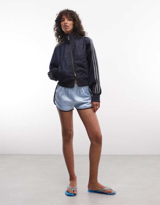 adidas Originals Firebird Denim-Tracktop in Indigo, 3 von 4
