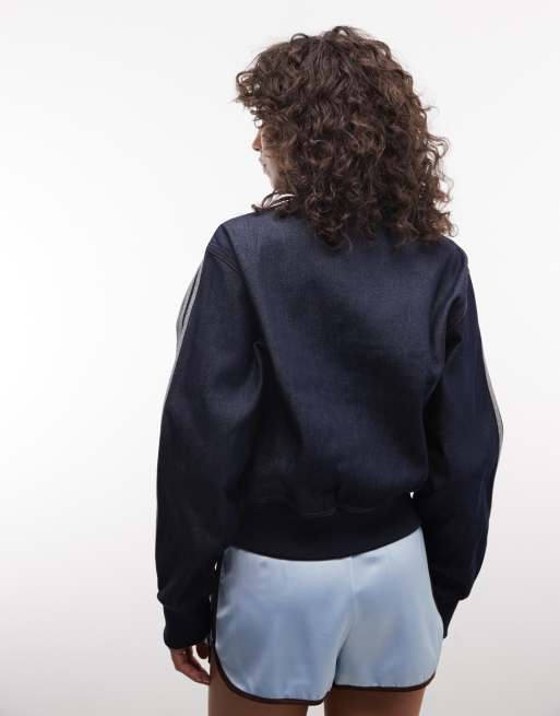 adidas Originals Firebird Denim-Tracktop in Indigo, 4 von 4