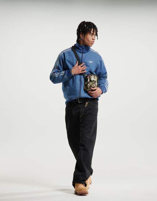 adidas Originals - Firebird - Denim trainingstop in blauw, 2 van 4