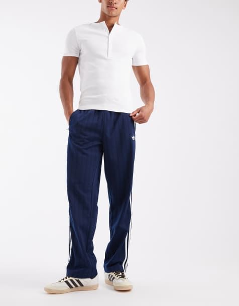 adidas Originals firebird drop needle track pants in navy - view 1