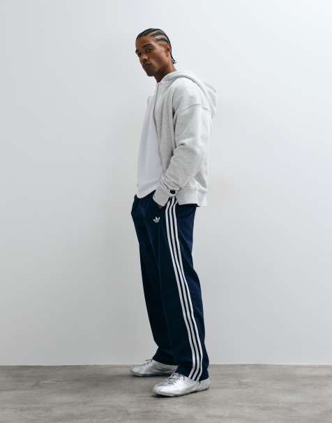 adidas Originals firebird drop needle track pants in navy